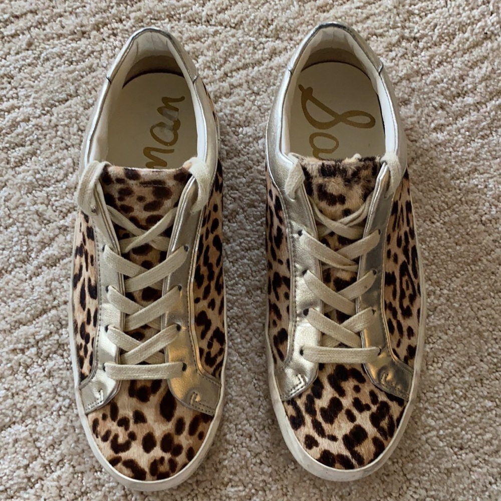 Sam Edelman | Britton 2 Lace Up Leopard Sneakers - Picture 2 of 8